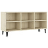 TV-taso metallijalat Sonoma-tammi 103,5x30x50 cm