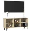 TV-taso metallijalat Sonoma-tammi 103,5x30x50 cm
