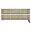 TV-taso metallijalat Sonoma-tammi 103,5x30x50 cm
