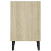 TV-taso metallijalat Sonoma-tammi 103,5x30x50 cm