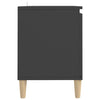 TV-taso täyspuiset jalat harmaa 103,5x35x50 cm