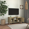 TV-taso täyspuiset jalat Sonoma-tammi 103,5x35x50 cm