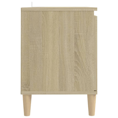TV-taso täyspuiset jalat Sonoma-tammi 103,5x35x50 cm
