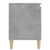 TV-taso täyspuiset jalat betoninharmaa 103,5x30x50 cm