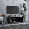 TV-taso metallijaloilla musta 103,5x35x50 cm
