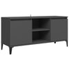 TV-taso metallijaloilla harmaa 103,5x35x50 cm