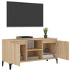 TV-taso metallijaloilla Sonoma-tammi 103,5x35x50 cm
