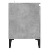 TV-taso metallijaloilla betoninharmaa 103,5x35x50 cm