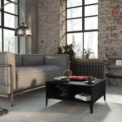 Musta sohvapöytä Julia 60x60x30cm (lastulevy)