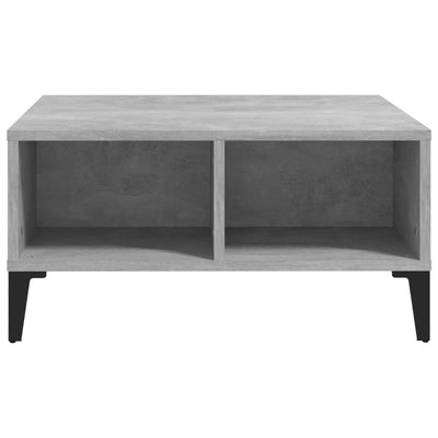 Sohvapöytä betoninharmaa 60x60x30 cm tekninen puu