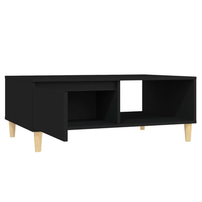 Sohvapöytä musta 90x60x35 cm tekninen puu