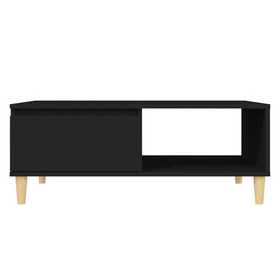 Sohvapöytä musta 90x60x35 cm tekninen puu