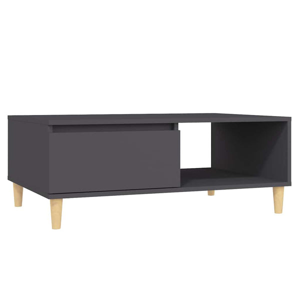 Sohvapöytä harmaa 90x60x35 cm lastulevy