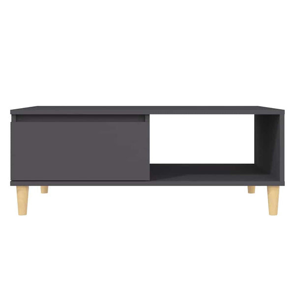 Sohvapöytä harmaa 90x60x35 cm lastulevy
