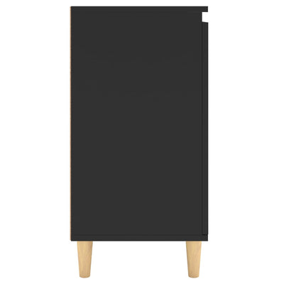 Senkki täyspuujalat musta 60x35x70 cm tekninen puu