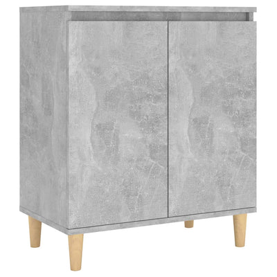 Senkki täyspuujaloilla betoninharmaa 60x35x70 cm tekninen puu