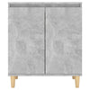 Senkki täyspuujaloilla betoninharmaa 60x35x70 cm tekninen puu