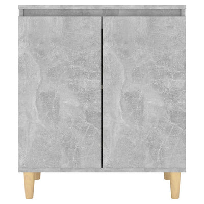 Senkki täyspuujaloilla betoninharmaa 60x35x70 cm tekninen puu