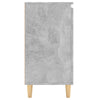 Senkki täyspuujaloilla betoninharmaa 60x35x70 cm tekninen puu
