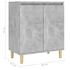 Senkki täyspuujaloilla betoninharmaa 60x35x70 cm tekninen puu