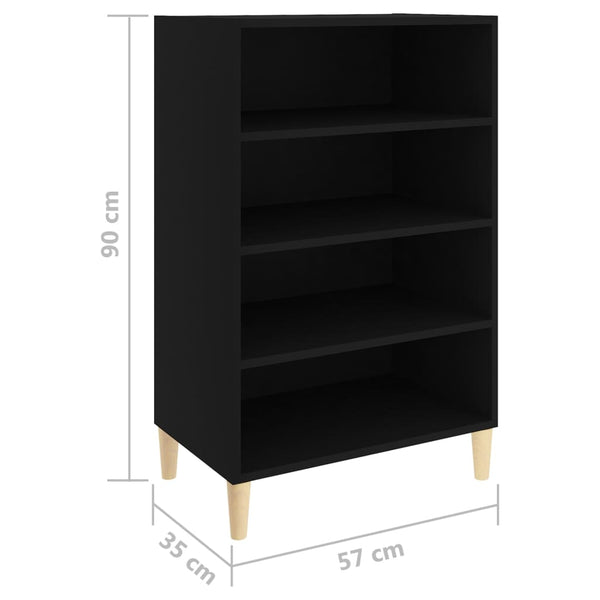 Senkki musta 57x35x90 cm tekninen puu