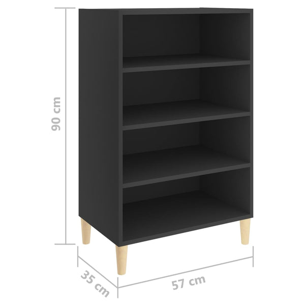 Senkki harmaa 57x35x90 cm tekninen puu