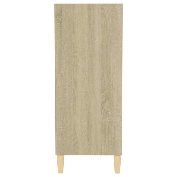 Senkki valkoinen ja Sonoma-tammi 57x35x90 cm tekninen puu