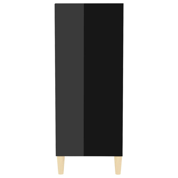 Senkki korkeakiilto musta 57x35x90 cm tekninen puu