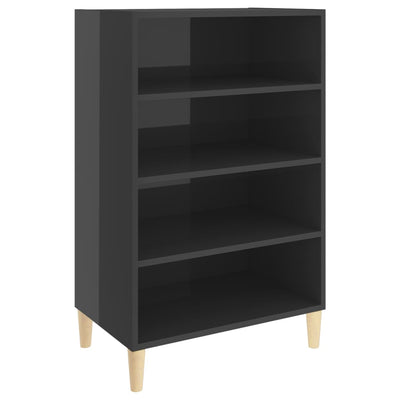 Senkki korkeakiilto harmaa 57x35x90 cm tekninen puu
