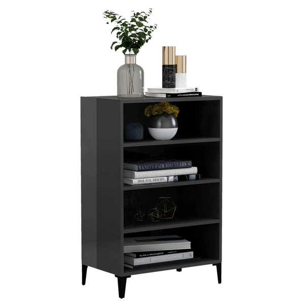 Harmaa senkki Leonie 57x35x90cm (puinen)