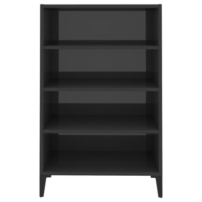 Senkki korkeakiilto harmaa 57x35x90 cm tekninen puu
