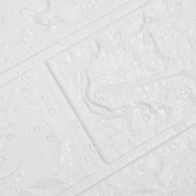 3D Tapetti tiilet itsekiinnittyvä 10 kpl valkoinen