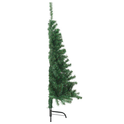 Vihreä tekojoulukuusen puolikas jalustalla Agr 120cm (pvc)