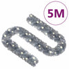 Jouluköynnös LED-valoilla 5 m hopea