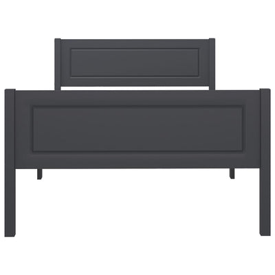 Harmaa sängynrunko Cristabela 100x200cm (mänty)