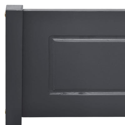 Sängynrunko täysi mänty harmaa 120x200 cm