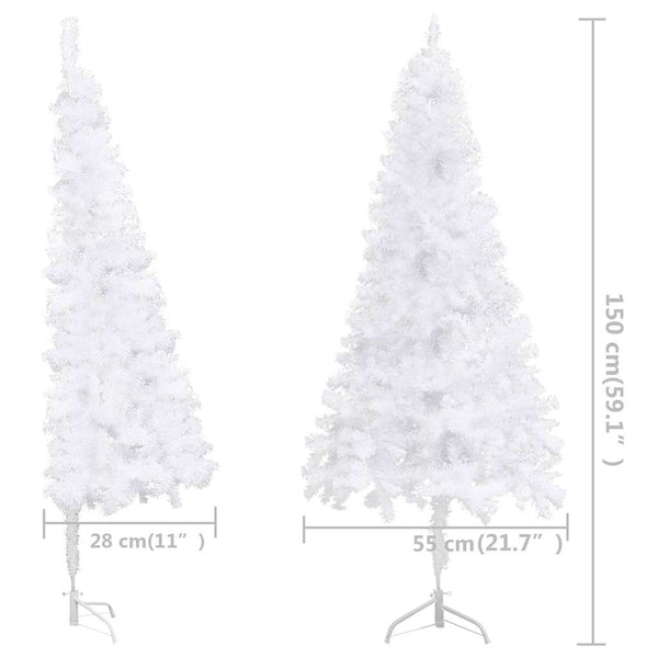 Tekojoulukuuset PVC, Steel White