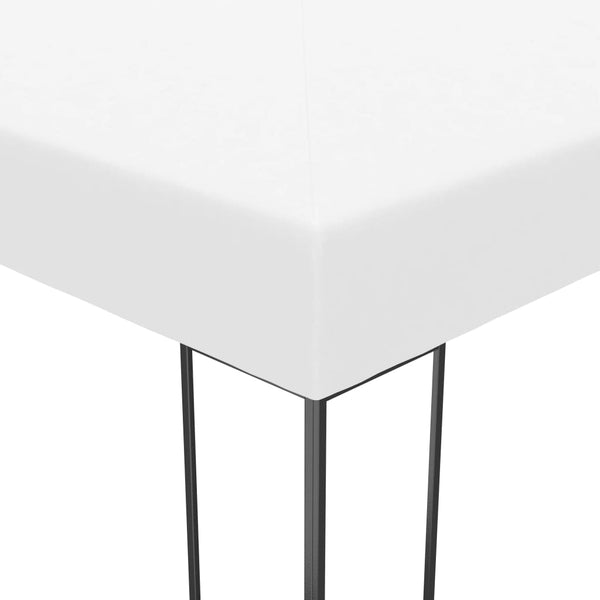 Valkoinen puutarhakatos led-valonauhoilla Idiat 3x3 m