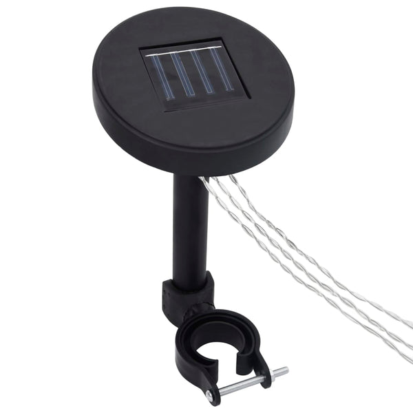 Valkoinen huvimaja led-valonauhoilla Gardita 3x3 m