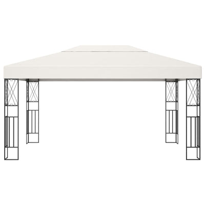Huvimaja LED-valonauhoilla 3x4 m kerma kangas