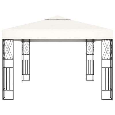 Huvimaja LED-valonauhoilla 3x4 m kerma kangas