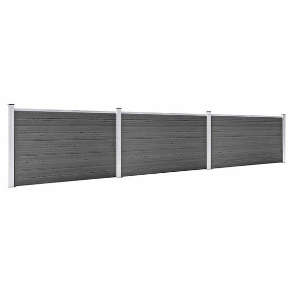 Aitapaneelisarja WPC 526x105 cm musta
