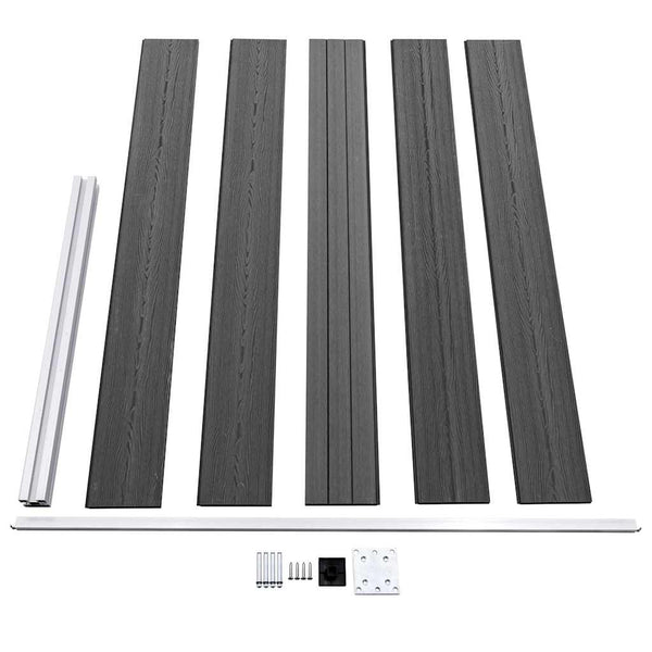 Aitapaneelisarja WPC 699x105 cm musta