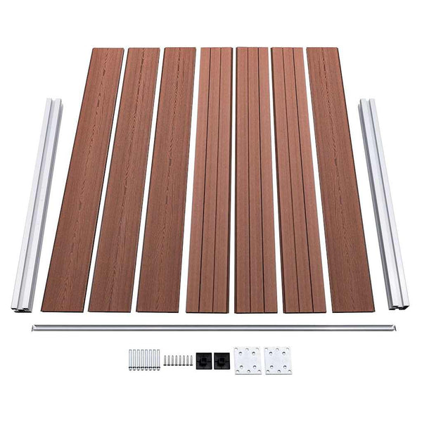 Aitapaneelisarja WPC 872x146 cm ruskea
