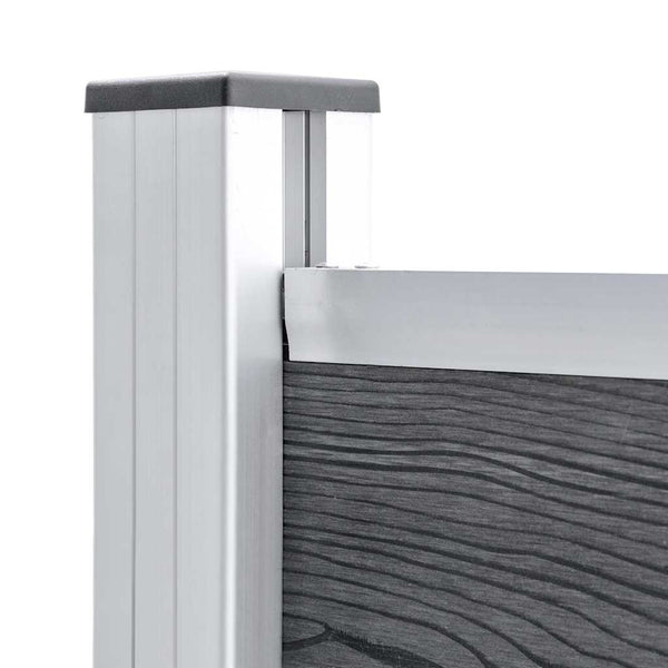 Aitapaneelisarja WPC 353x146 cm harmaa