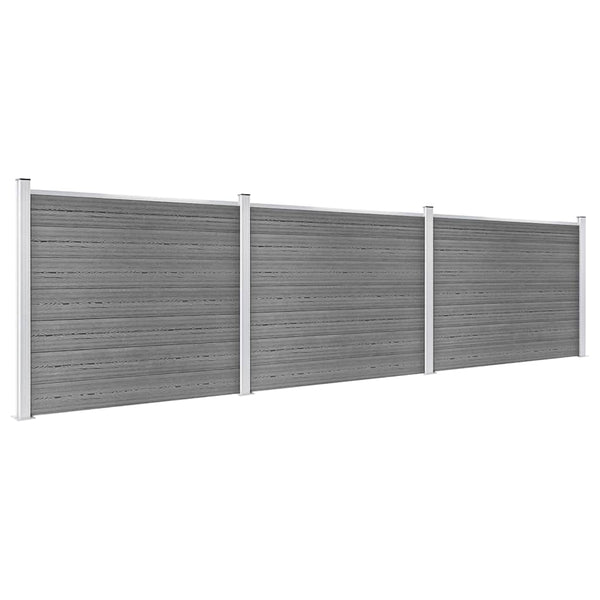 Aitapaneelisarja WPC 526x146 cm harmaa
