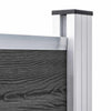 Aitapaneelisarja WPC 353x146 cm musta