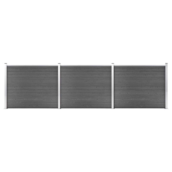 Aitapaneelisarja WPC 526x146 cm musta