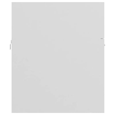 Valkoinen allaskaappi sisäänrakennetulla altaalla Miercurean (lastulevy)