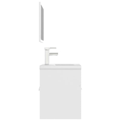 Valkoinen kylpyhuoneen kalustesarja Sidorian (lastulevy)